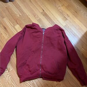Brandy Melville Cherry Red Zip-Up Jacket